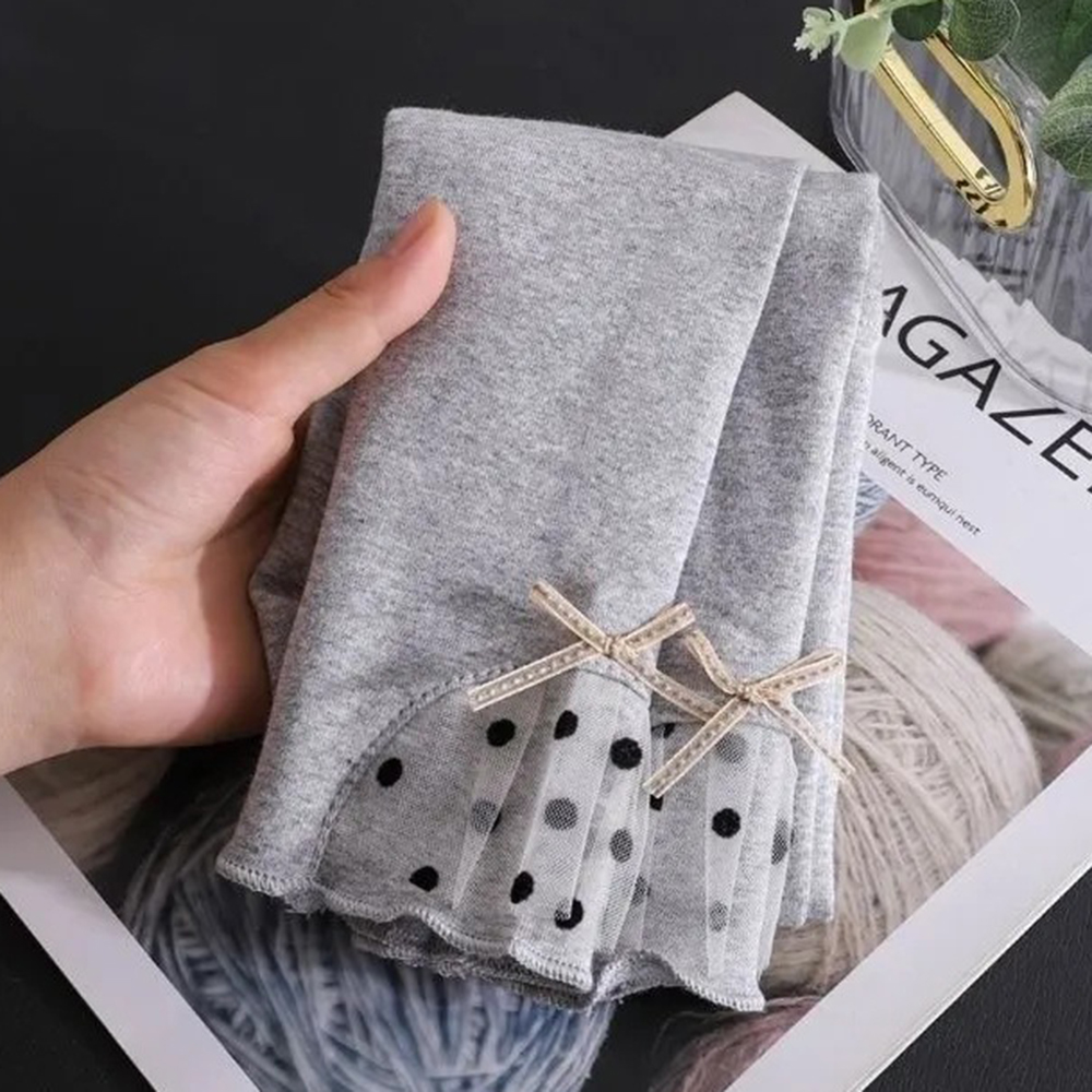 【18M-8Y】Girl Casual Cotton Solid Color Bow Stretch Breathable Leggings 【18M-8Y】Girl Casual Cotton Solid Color Bow Stretch Breathable Leggings