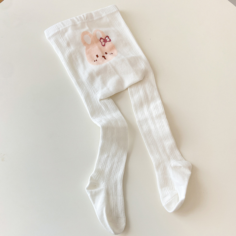 Girl Cute Cotton High Stretch Rabbit Jacquard Anti-pilling Tights Girl Cute Cotton High Stretch Rabbit Jacquard Anti-pilling Tights