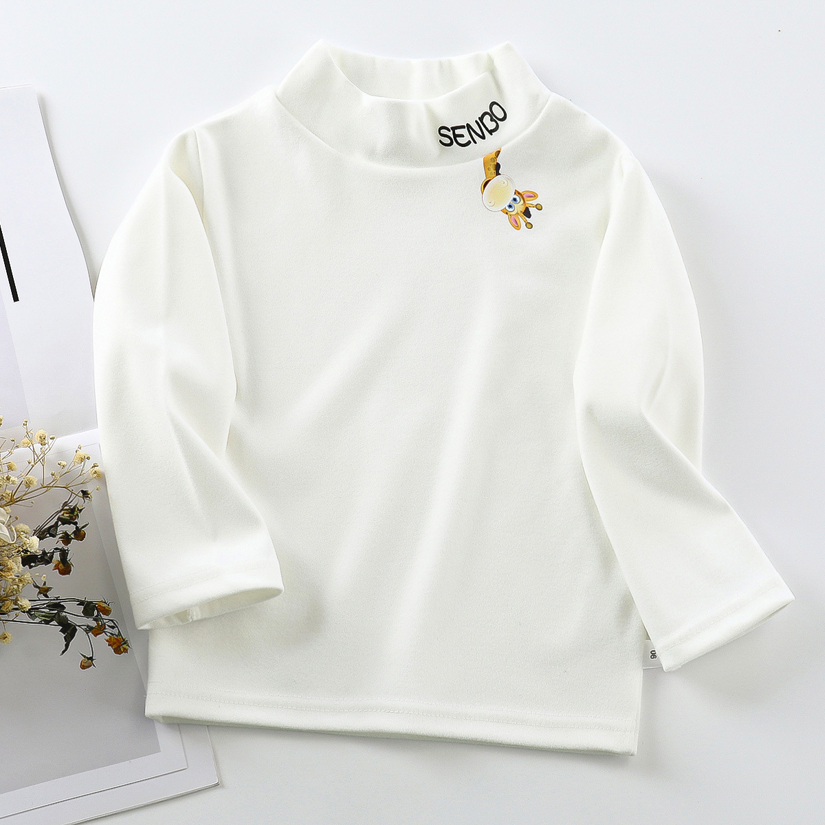 【12M-10Y】Unisex Casual Keep Warm Cartoon Print Multicolor Long Sleeve T-shirt 【12M-10Y】Unisex Casual Keep Warm Cartoon Print Multicolor Long Sleeve T-shirt