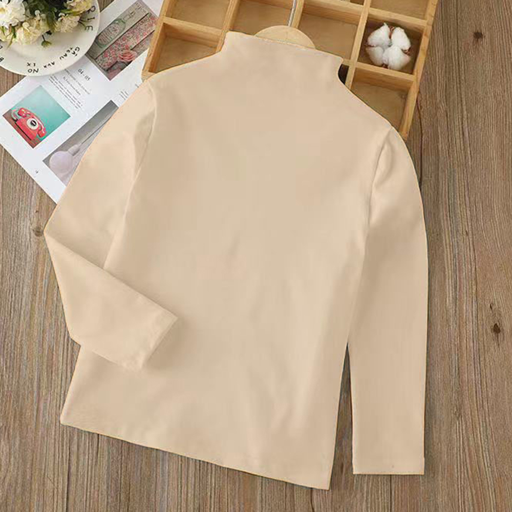 【3Y-12Y】Unisex Casual Warm Solid Color Turtleneck Long Sleeve T-shirt 【3Y-12Y】Unisex Casual Warm Solid Color Turtleneck Long Sleeve T-shirt