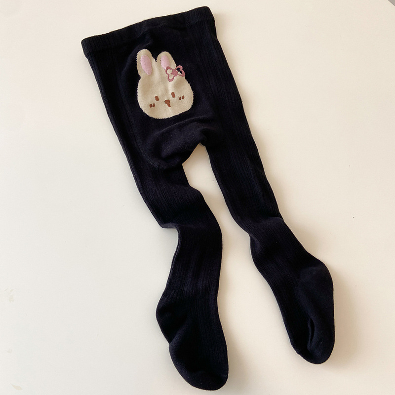 Girl Cute Cotton High Stretch Rabbit Jacquard Anti-pilling Tights Girl Cute Cotton High Stretch Rabbit Jacquard Anti-pilling Tights