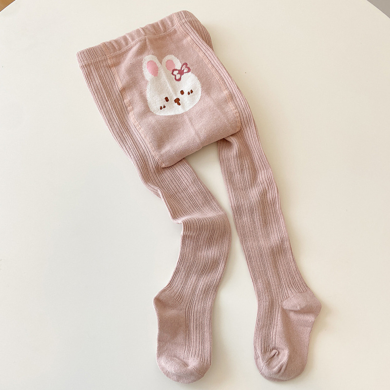 Girl Cute Cotton High Stretch Rabbit Jacquard Anti-pilling Tights Girl Cute Cotton High Stretch Rabbit Jacquard Anti-pilling Tights