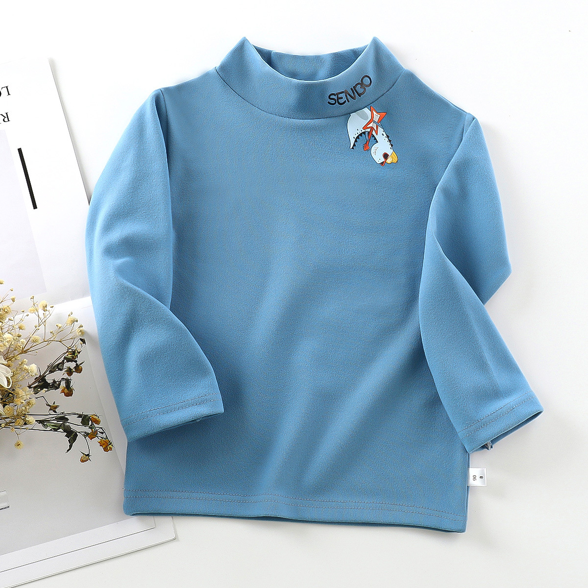 【12M-10Y】Unisex Casual Keep Warm Cartoon Print Multicolor Long Sleeve T-shirt 【12M-10Y】Unisex Casual Keep Warm Cartoon Print Multicolor Long Sleeve T-shirt