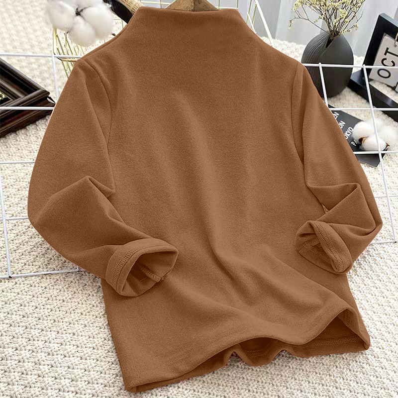 【3Y-12Y】Unisex Casual Warm Solid Color Turtleneck Long Sleeve T-shirt 【3Y-12Y】Unisex Casual Warm Solid Color Turtleneck Long Sleeve T-shirt