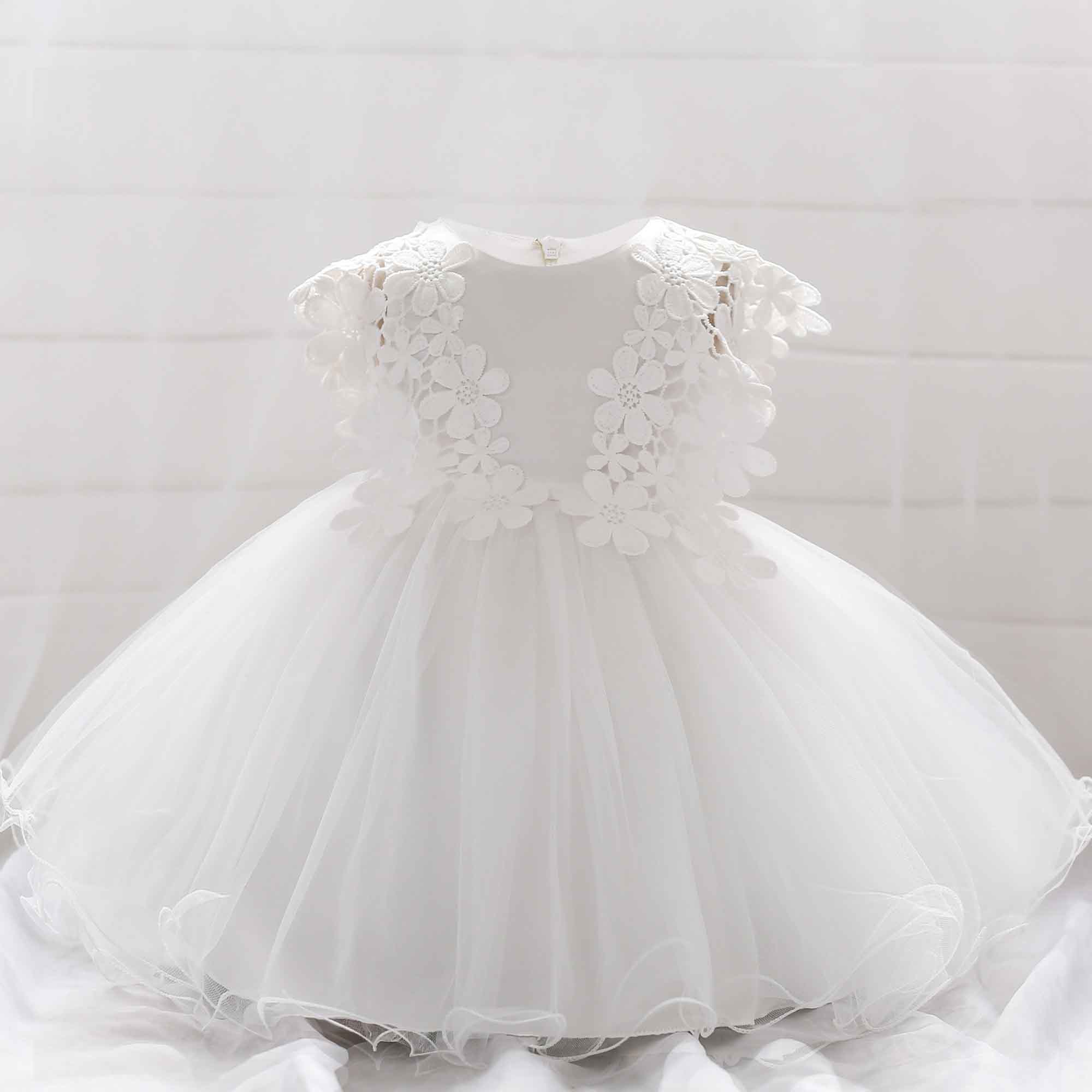 【6M-24M】Girls Pleated Jacquard Princess Dress 【6M-24M】Girls Pleated Jacquard Princess Dress