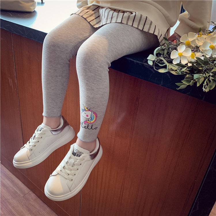 【18M-7Y】Girls Multicolor Unicorn Print Leggings 【18M-7Y】Girls Multicolor Unicorn Print Leggings