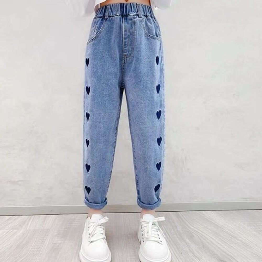 【2Y-11Y】Girl Fashion Blue Jeans - 3211 【2Y-11Y】Girl Fashion Blue Jeans - 3211