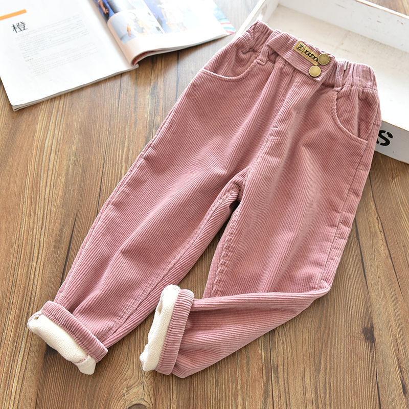 【18M-9Y】Girls Thick Corduroy Pants - 3216 【18M-9Y】Girls Thick Corduroy Pants - 3216