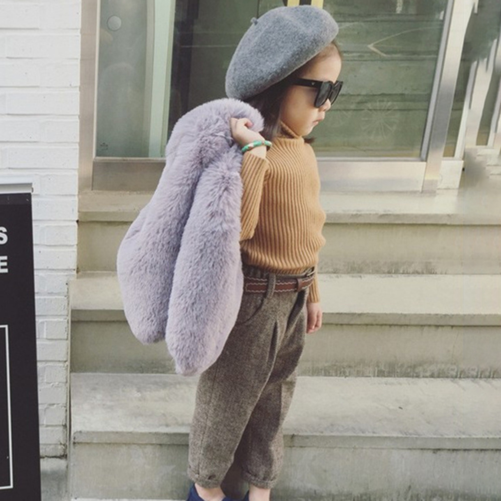 【12M-9Y】Girls Multicolor Thick Faux Fur Vest - 3180 【12M-9Y】Girls Multicolor Thick Faux Fur Vest - 3180