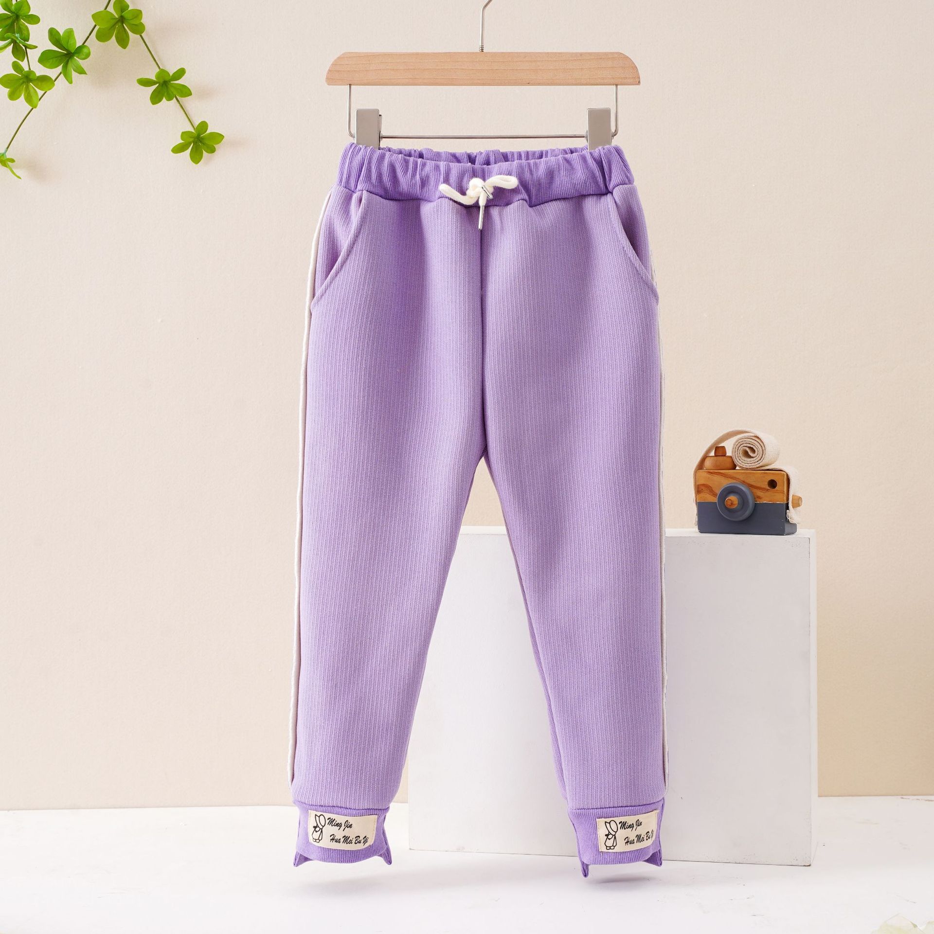 【3Y-10Y】Girls Multicolor Thick Sweatpants 【3Y-10Y】Girls Multicolor Thick Sweatpants