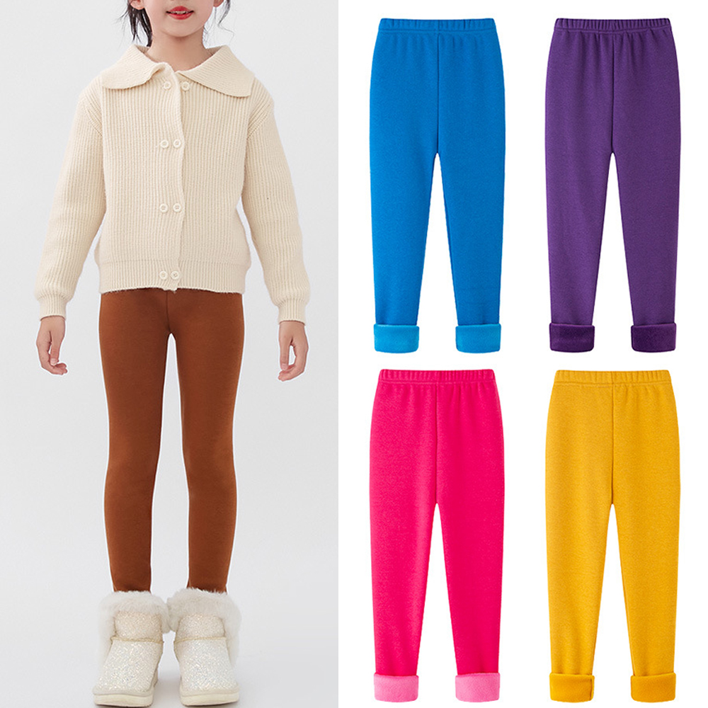 【2Y-10Y】Girls Multicolor Thick Leggings 【2Y-10Y】Girls Multicolor Thick Leggings
