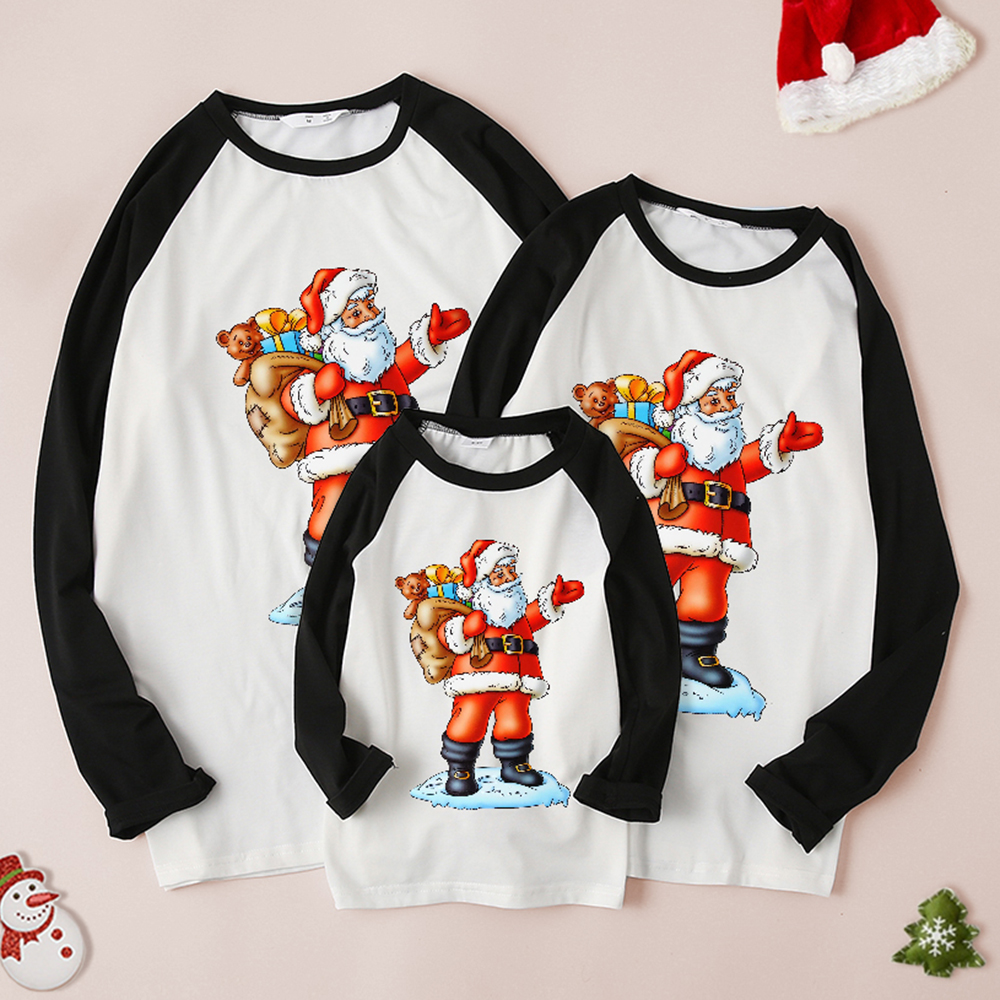 Christmas Print Long Sleeve Family Matching Outfits Christmas Print Long Sleeve Family Matching Outfits