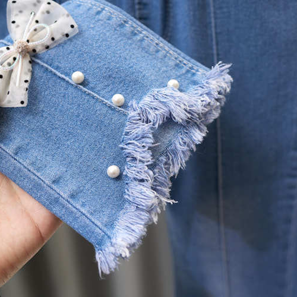 【2Y-9Y】Girl Fashion Blue Jeans 【2Y-9Y】Girl Fashion Blue Jeans