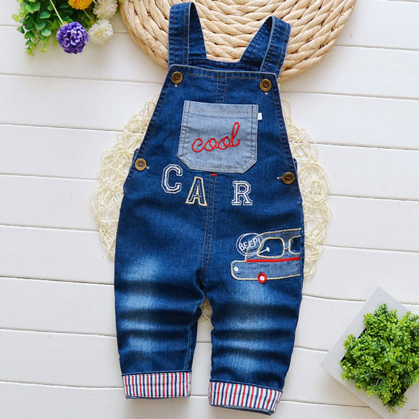 【9M-3Y】Unisex Kid Cartoon Denim Overalls 【9M-3Y】Unisex Kid Cartoon Denim Overalls