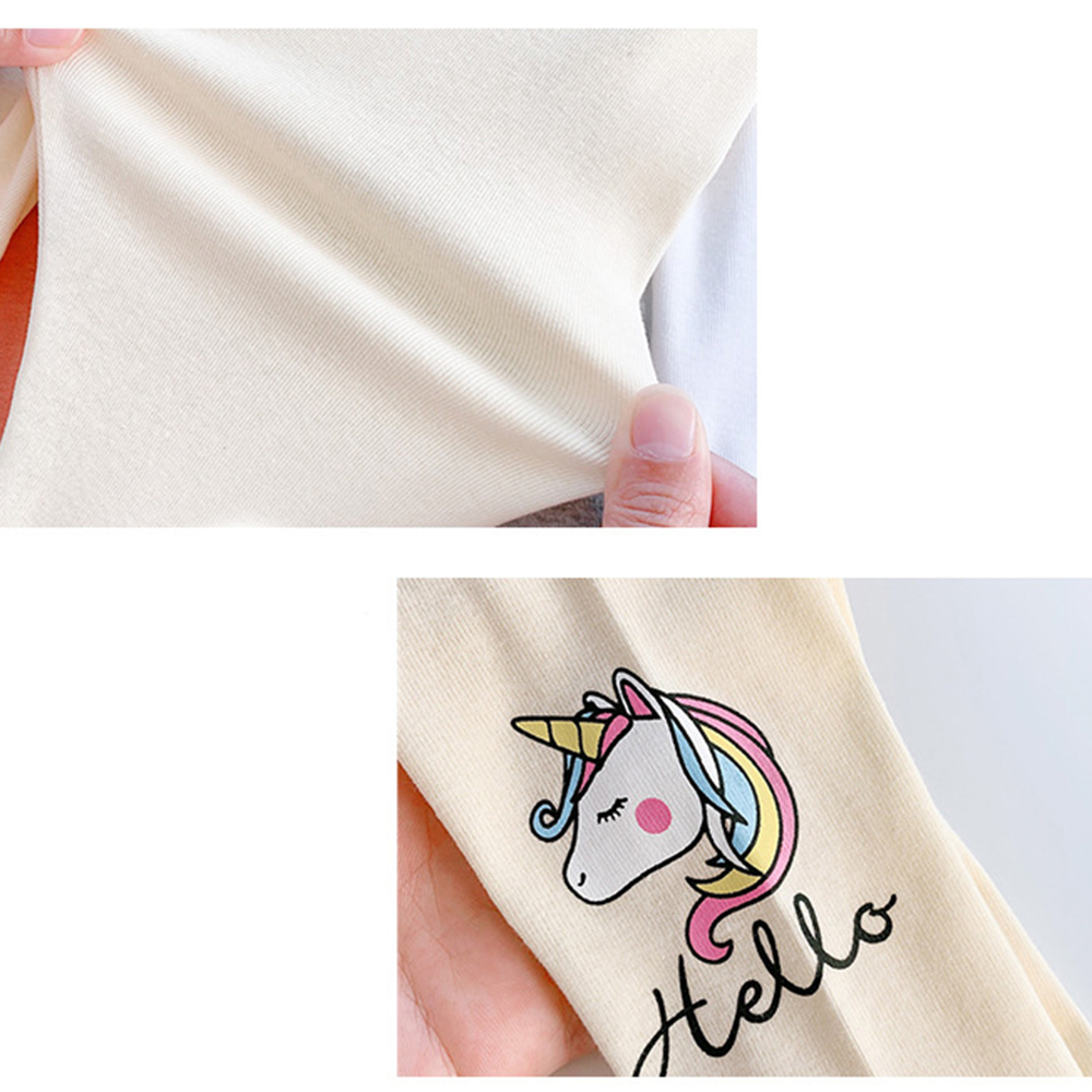 【18M-7Y】Girls Multicolor Unicorn Print Leggings 【18M-7Y】Girls Multicolor Unicorn Print Leggings