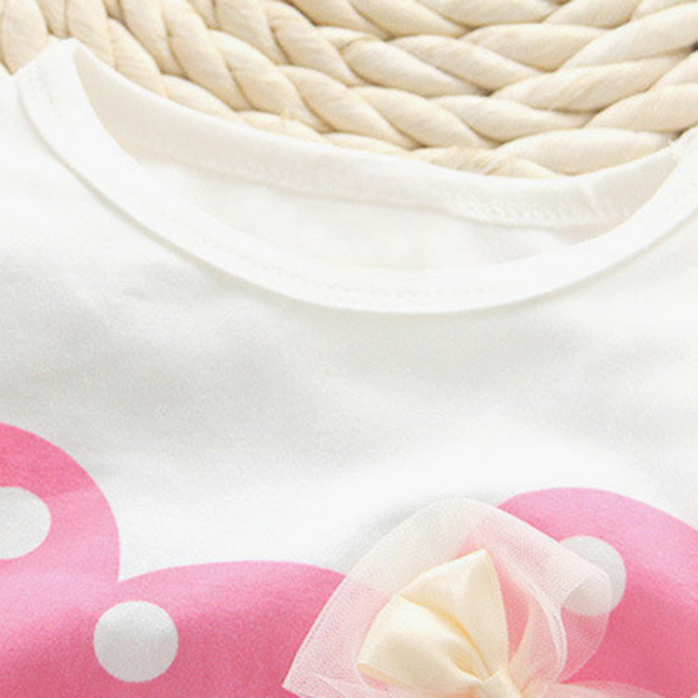 【9M-7Y】2-piece Girls Polka Dot Print Long-sleeved T-shirt And Pants Set - 34276 【9M-7Y】2-piece Girls Polka Dot Print Long-sleeved T-shirt And Pants Set - 34276