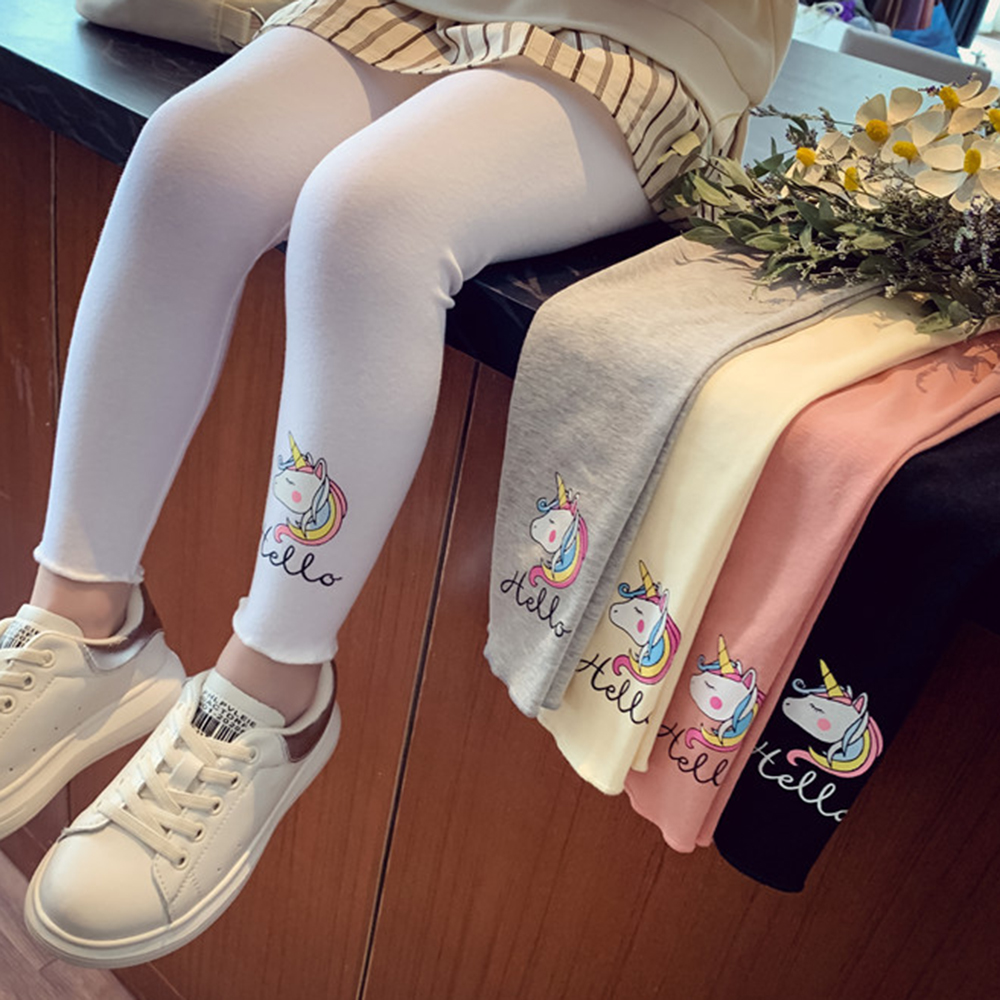 【18M-7Y】Girls Multicolor Unicorn Print Leggings 【18M-7Y】Girls Multicolor Unicorn Print Leggings