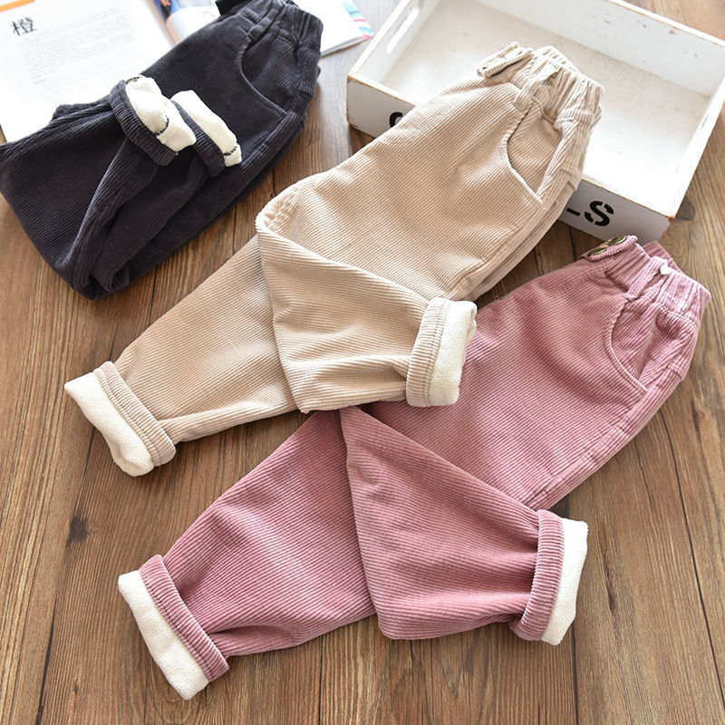 【18M-9Y】Girls Thick Corduroy Pants - 3216 【18M-9Y】Girls Thick Corduroy Pants - 3216