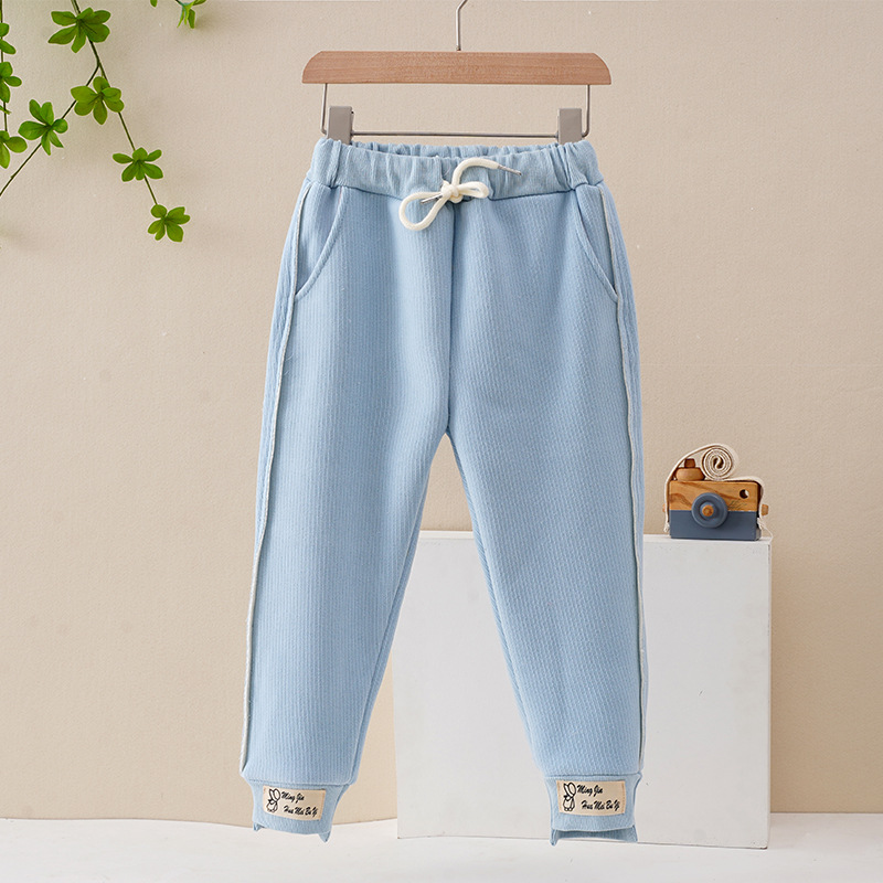 【3Y-10Y】Girls Multicolor Thick Sweatpants 【3Y-10Y】Girls Multicolor Thick Sweatpants