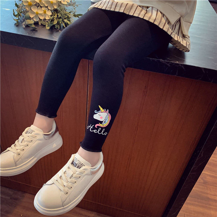 【18M-7Y】Girls Multicolor Unicorn Print Leggings 【18M-7Y】Girls Multicolor Unicorn Print Leggings