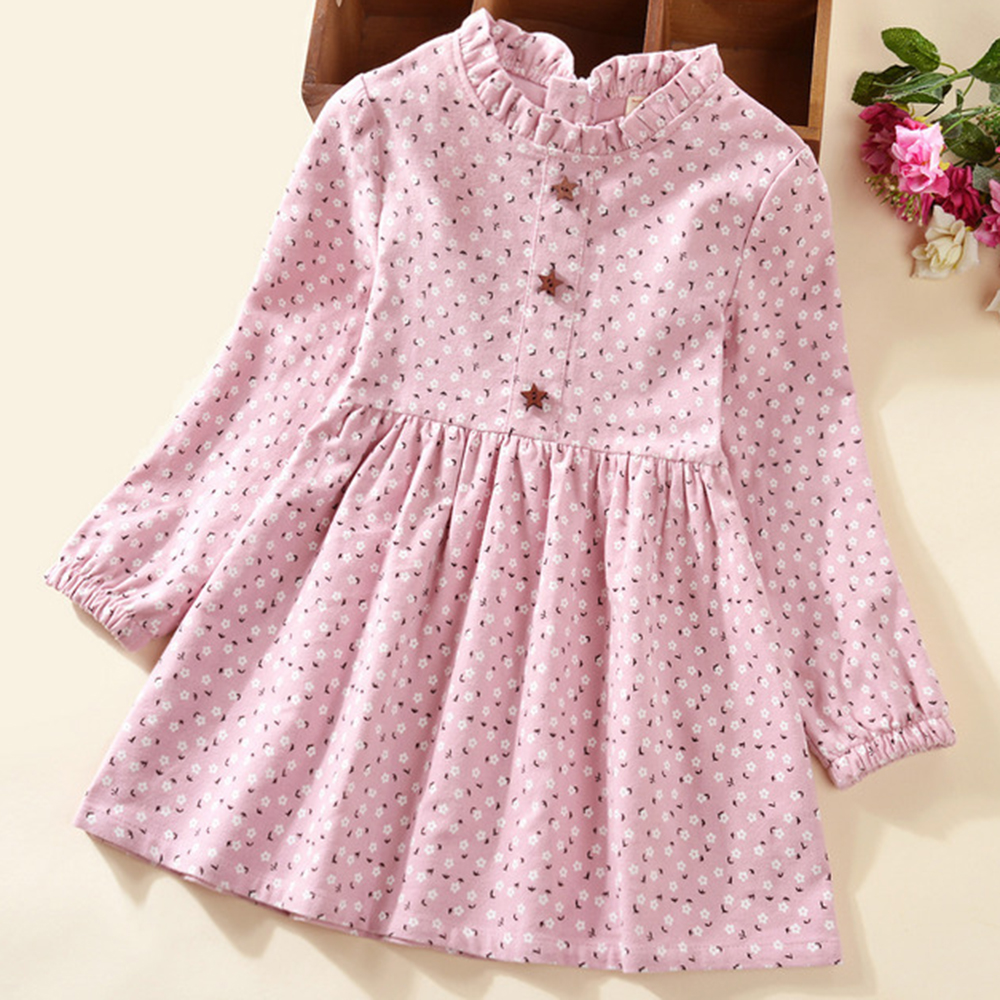 【2Y-9Y】Girls Floral Long Sleeve Dress - 3403 【2Y-9Y】Girls Floral Long Sleeve Dress - 3403