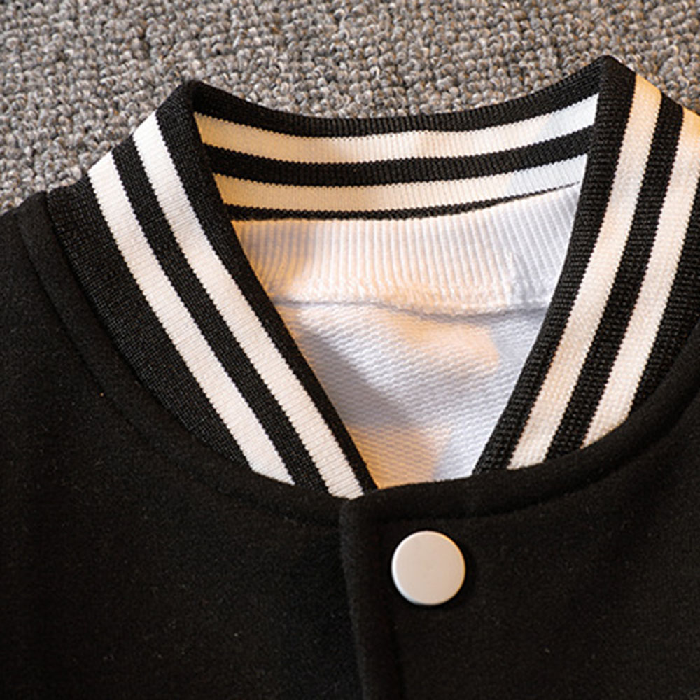【3Y-12Y】Boys Letter Print Baseball Jacket - 4127 【3Y-12Y】Boys Letter Print Baseball Jacket - 4127