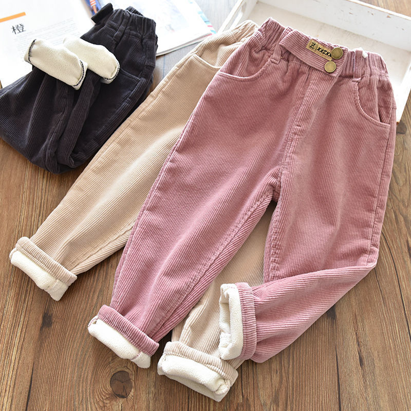 【18M-9Y】Girls Thick Corduroy Pants - 3216 【18M-9Y】Girls Thick Corduroy Pants - 3216