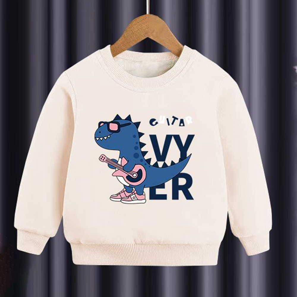 【18M-10Y】2-piece Boys Multicolor Thick Dinosaur Print Round Neck Sweatshirt And Pants Set 【18M-10Y】2-piece Boys Multicolor Thick Dinosaur Print Round Neck Sweatshirt And Pants Set