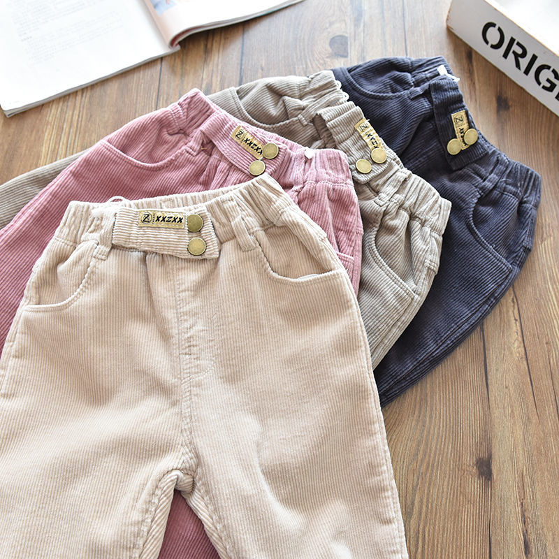 【18M-9Y】Girls Thick Corduroy Pants - 3216 【18M-9Y】Girls Thick Corduroy Pants - 3216
