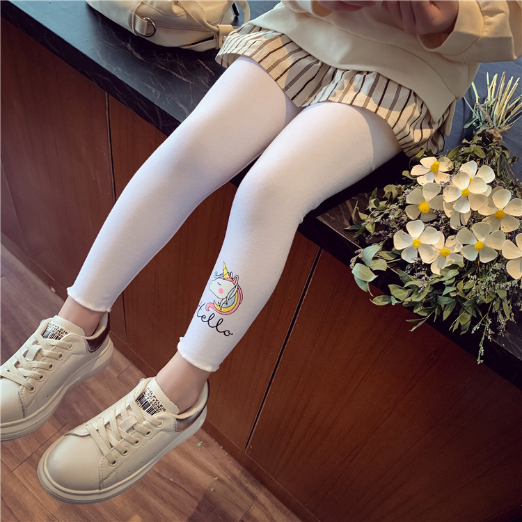 【18M-7Y】Girls Multicolor Unicorn Print Leggings 【18M-7Y】Girls Multicolor Unicorn Print Leggings