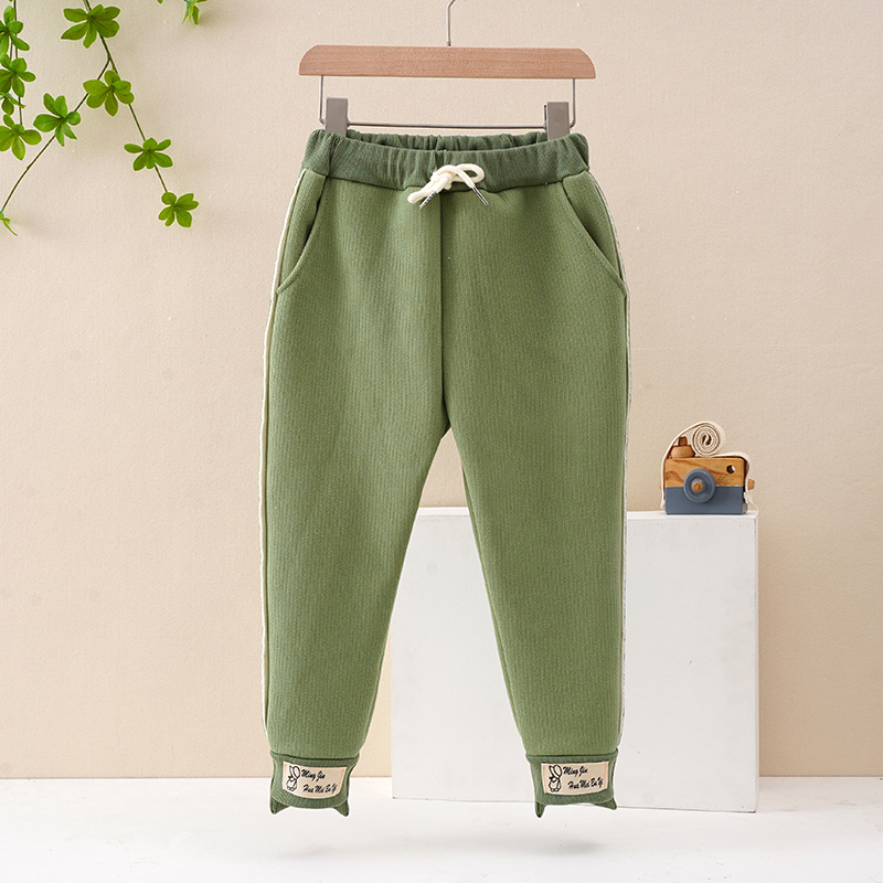 【3Y-10Y】Girls Multicolor Thick Sweatpants 【3Y-10Y】Girls Multicolor Thick Sweatpants