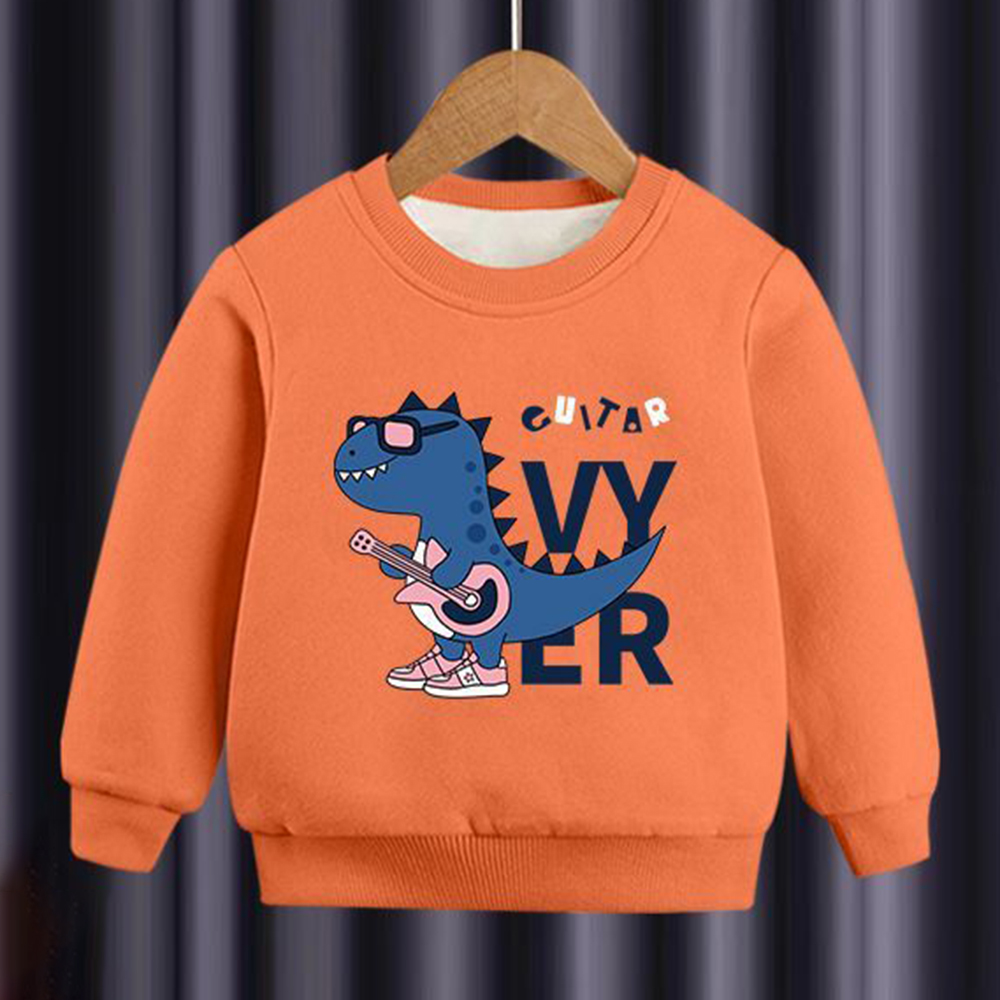 【18M-10Y】2-piece Boys Multicolor Thick Dinosaur Print Round Neck Sweatshirt And Pants Set 【18M-10Y】2-piece Boys Multicolor Thick Dinosaur Print Round Neck Sweatshirt And Pants Set