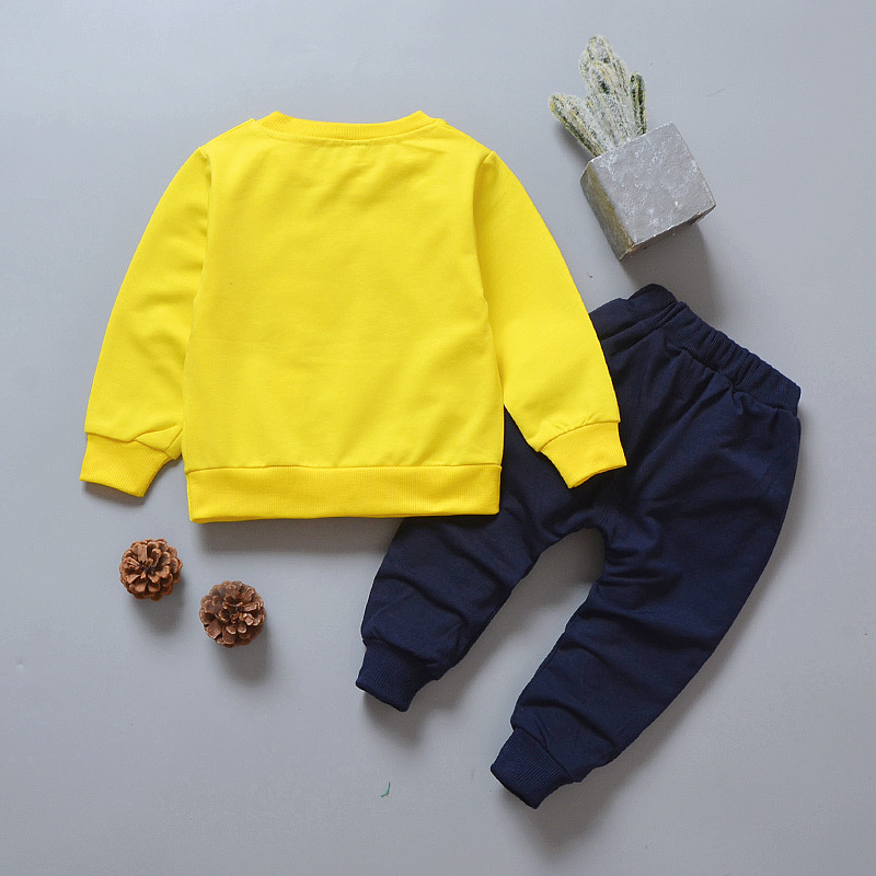 【9M-4Y】2-piece Unisex Giraffe Print Long-sleeved Sweatshirt And Pants Set 【9M-4Y】2-piece Unisex Giraffe Print Long-sleeved Sweatshirt And Pants Set