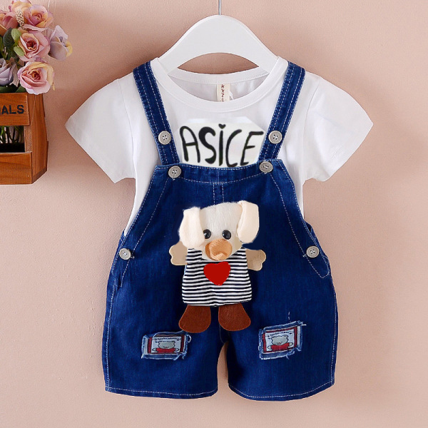 【12M-4Y】Kid Cartoon Denim Overalls(Only Overalls) - 9201 【12M-4Y】Kid Cartoon Denim Overalls(Only Overalls) - 9201