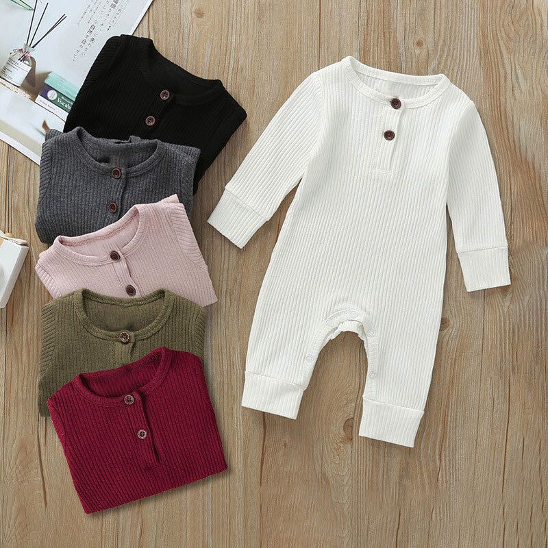 【3M-3Y】Baby Multicolor Long-Sleeved Pit Strip One-Piece Romper - 4504 【3M-3Y】Baby Multicolor Long-Sleeved Pit Strip One-Piece Romper - 4504