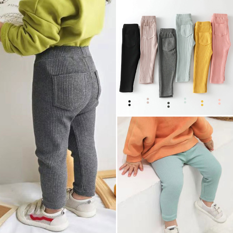 【12M-6Y】Girls Solid Color Comfortable Cotton Leggings 【12M-6Y】Girls Solid Color Comfortable Cotton Leggings